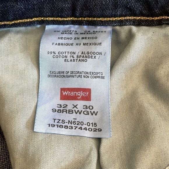 WRANGLER Relaxed Boot Cut Denim Jeans 32x30 - Picture 5 of 6